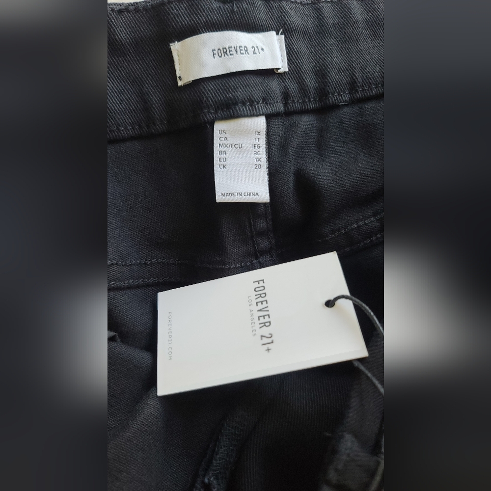 Black Denim Mini Skirt - Picture 4 of 4